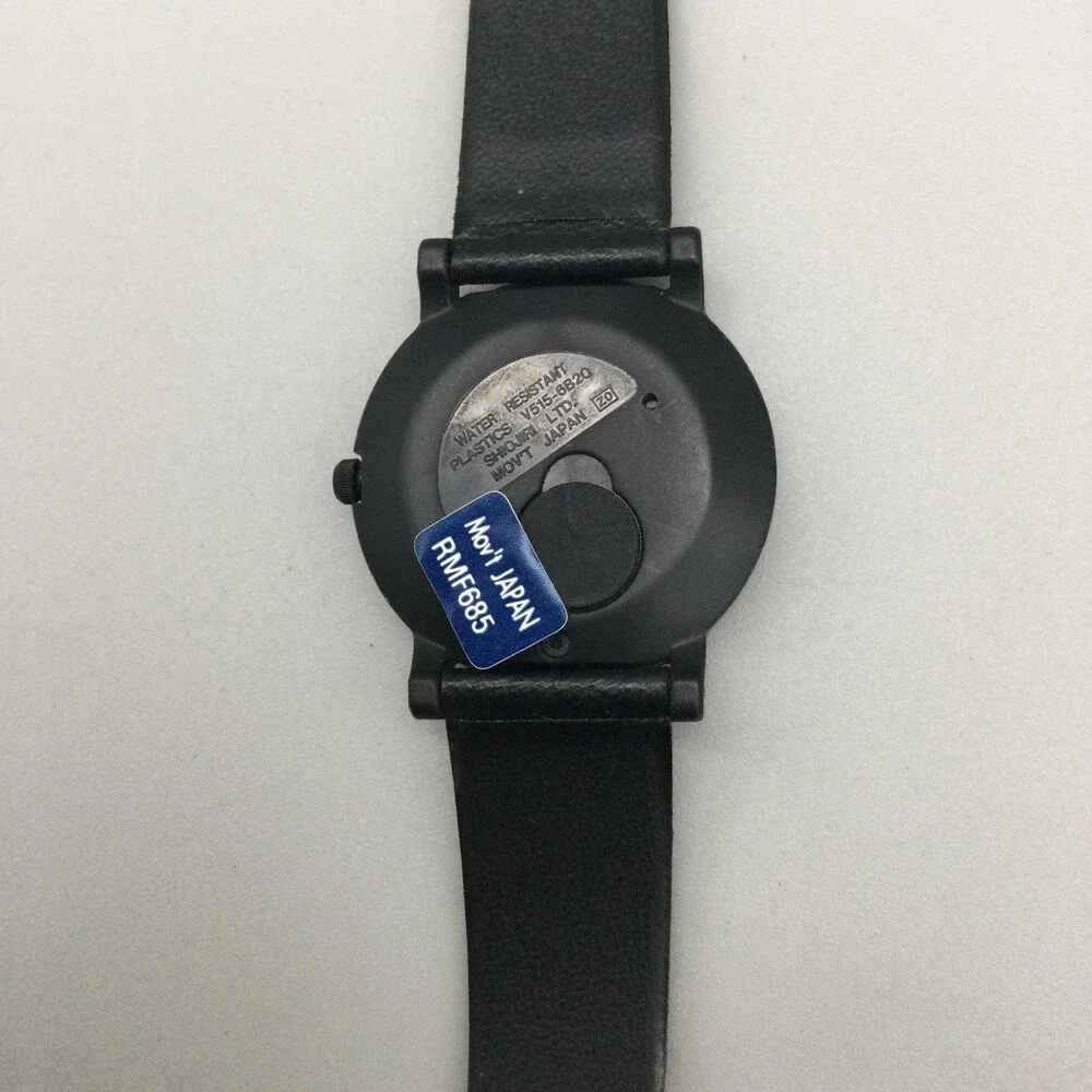 Lorus Unisex Watch 31mm Mickey Mouse V515-6B20 Black Leather Disney New Battery